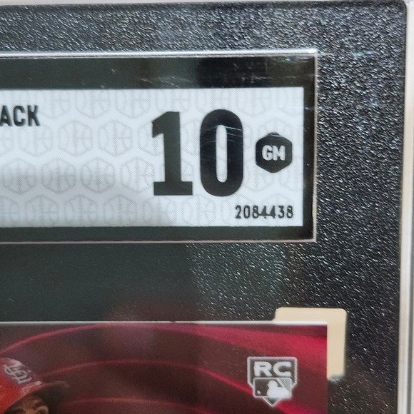 2022 Topps Chrome Black‎ Juan Yepez #83 Red Refractor 1/5 SGC 10 Rookie Card - Picture 11 of 11